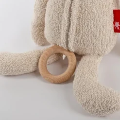 Peluche musicale lapin Mami beige