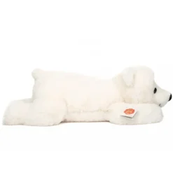Peluche ours polaire couché - 45 cm