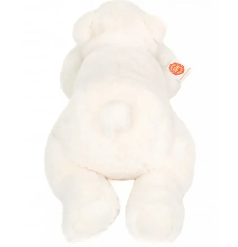 Peluche ours polaire couché - 45 cm