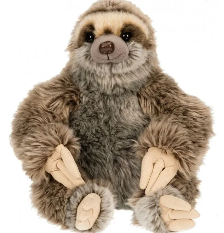 Peluche paresseux assis - 25 cm