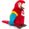 Peluche perroquet Ara rouge - 27 cm