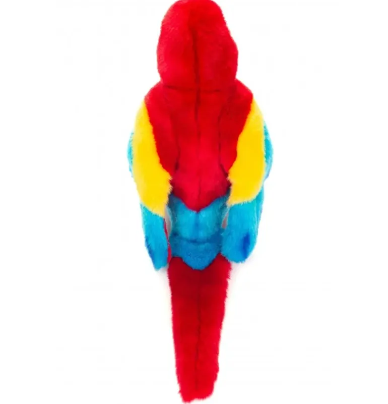 Peluche perroquet Ara rouge - 27 cm