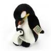 Peluche pingouin avec bébé - 22 cm