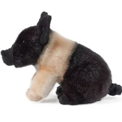 Peluche porcelet noir et rose