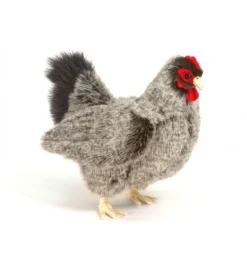 Peluche poule grise - 31 cm