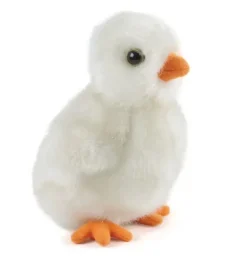 Peluche Poussin blanc - 14 cm