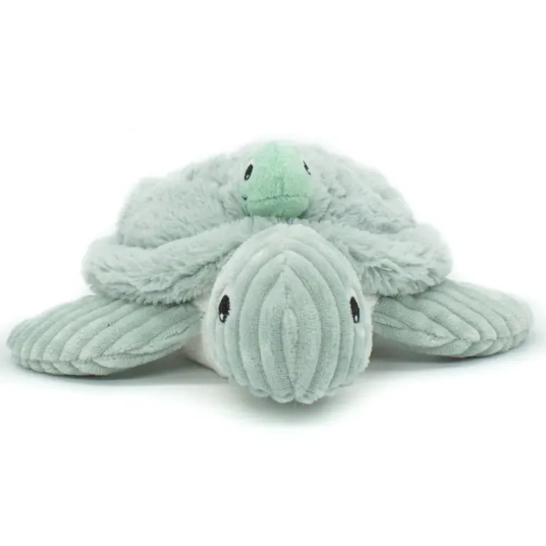 Peluche Ptipotos tortue maman bébé menthe - Les Déglingos