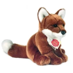 Peluche renard roux assis - 20 cm