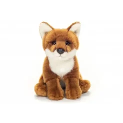 Peluche renard roux assis - 20 cm