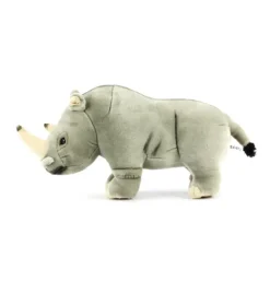 Peluche rhinocéros blanc - 36 cm