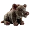 Peluche sanglier couché - 35 cm