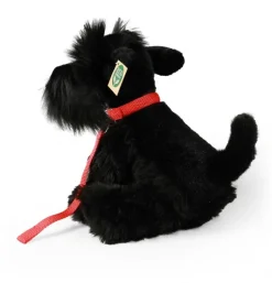 Peluche Schnauzer avec laisse - 30 cm