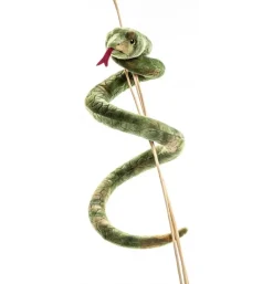 Peluche serpent vert - 90 cm