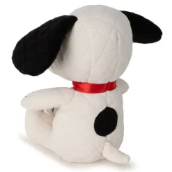 Peluche Snoopy matelassé crème dans boite cadeau - 17 cm
