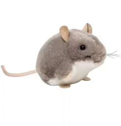 Peluche souris grise - 9 cm