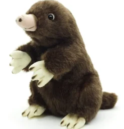 Peluche taupe - 19 cm