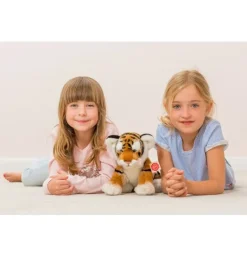 Peluche tigre brun - 32 cm