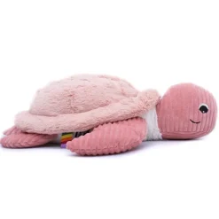 Peluche tortue géante Sauvenou rose