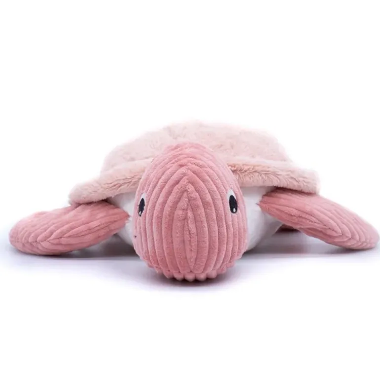 Peluche tortue géante Sauvenou rose