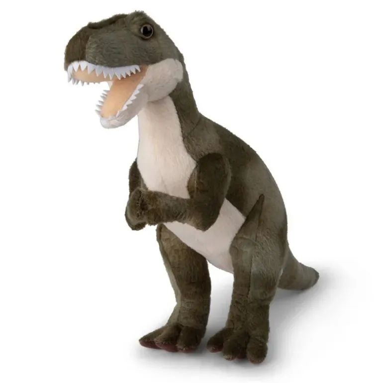 peluche T-Rex vert WWW - 23 cm