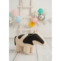 Peluche vache en crochet MINI