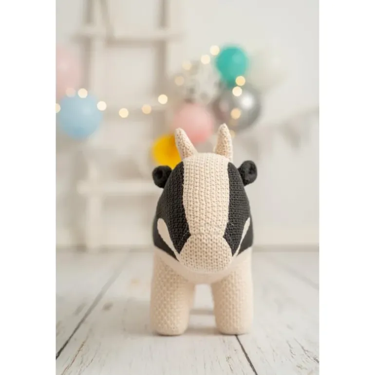 Peluche vache en crochet MINI