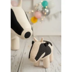 Peluche vache en crochet MINI