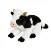 Peluche vache noire et blanche - 26 cm