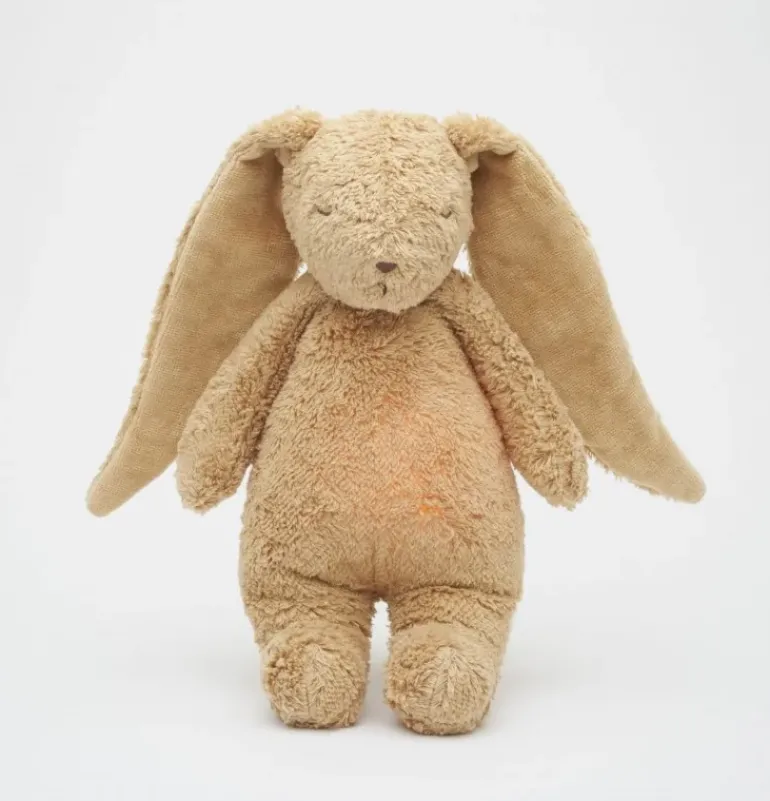 Peluche veilleuse lapin nature bio - cappuccino