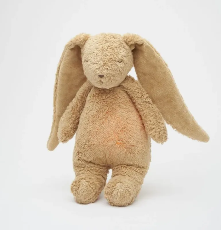 Peluche veilleuse lapin nature bio - cappuccino