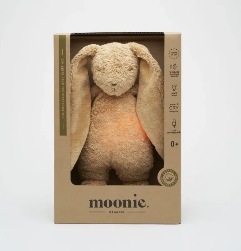 Peluche veilleuse lapin nature bio - cappuccino