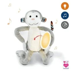 Peluche veilleuse musicale Max le singe