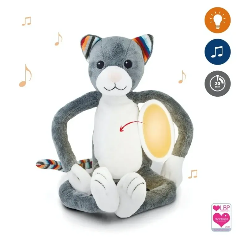 Peluche veilleuse musicale katie le chaton