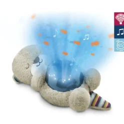 Peluche veilleuse projecteur océanique Otto la loutre