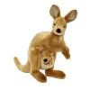 Peluche Wallaby avec bebe - 38 cm