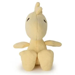 Peluche Woodstock matelassé jaune dans boite cadeau - 15 cm