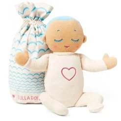 Poupée d'endormissement Lulla doll - bleu ciel