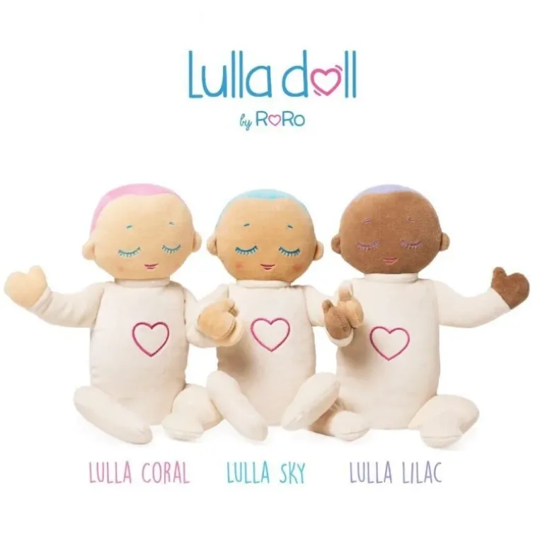 Poupée d'endormissement Lulla doll - bleu ciel
