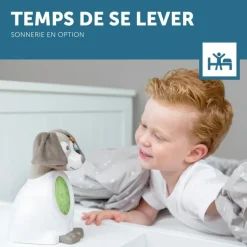 Réveil éducatif veilleuse Davy le chien - Taupe