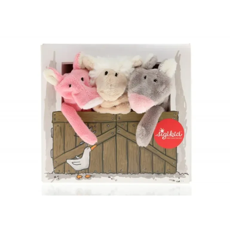 Set de marionnettes à doigts Les amis de la ferme