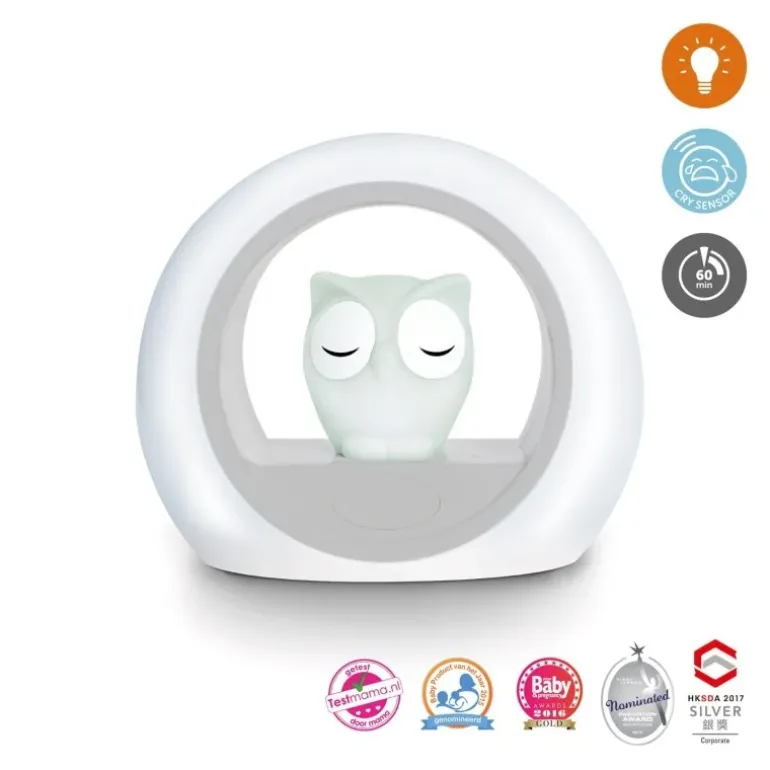 Veilleuse Lou le hibou gris