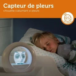 Veilleuse Lou le hibou gris