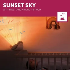 Veilleuse projecteur coucher de soleil Shally le moineau