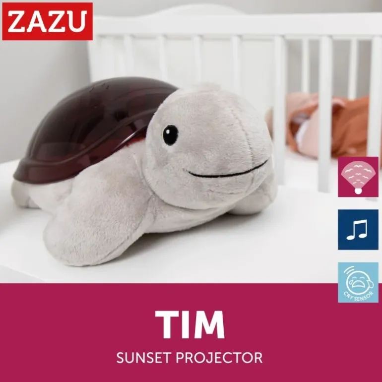 Veilleuse projecteur coucher de soleil Tim la tortue